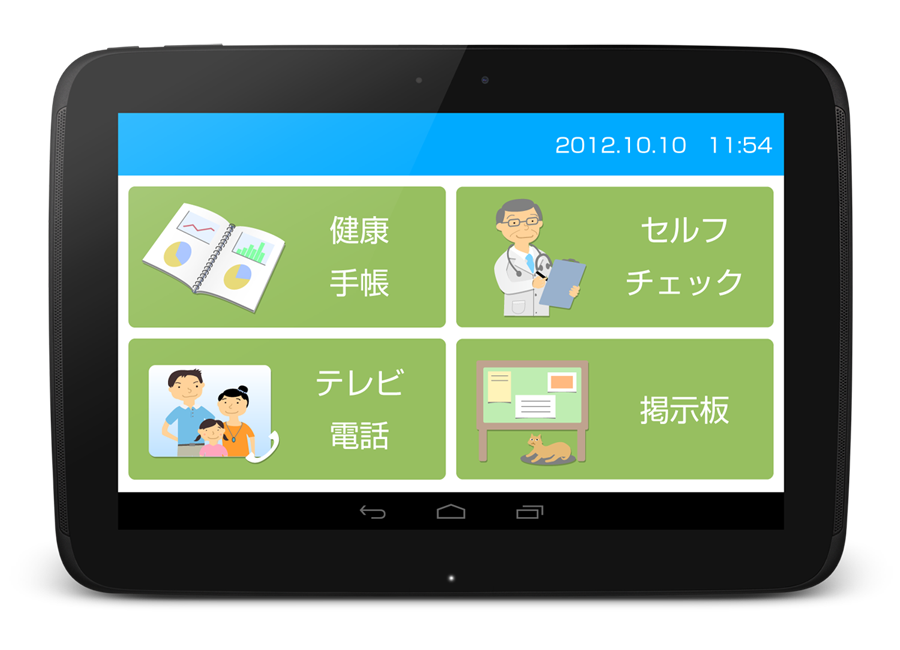 デジタルトリアージシステム端末 初期画面