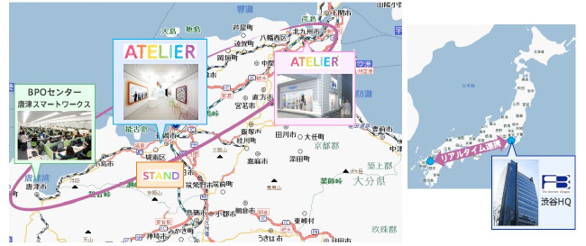 フリービットグループのネットワーク技術を駆使し「絹のようななめらかなネットワーク」により密な「リアルタイム連携」